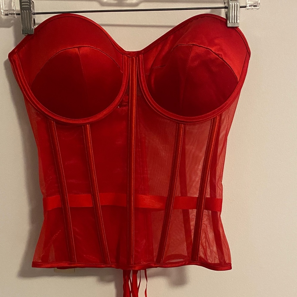 The Perfect Corset Brand: Elegant Red Bustier Corset